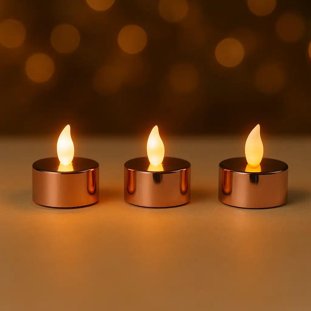 Rose Gold Flicker Lights Inam Box Center