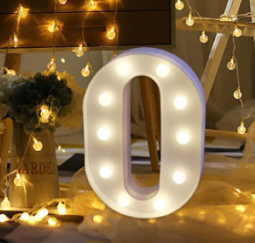 LED Alphabet And Numeric And Shapes Battery Operated All Led Letter ( A TO Z ) Including & Led Letter Piece, Light Up Marquee for Night Lights Wedding Birthday Party For Room and Decoration Using Without Electricity