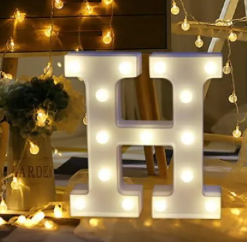 LED Alphabet And Numeric And Shapes Battery Operated All Led Letter ( A TO Z ) Including & Led Letter Piece, Light Up Marquee for Night Lights Wedding Birthday Party For Room and Decoration Using Without Electricity