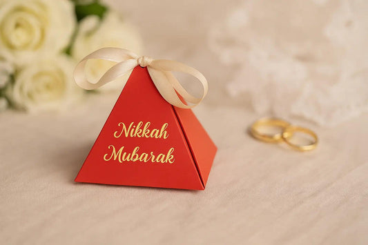 Stylish Red Nikkah Ceremony Bid Box (100 Piece) Inam Box Center
