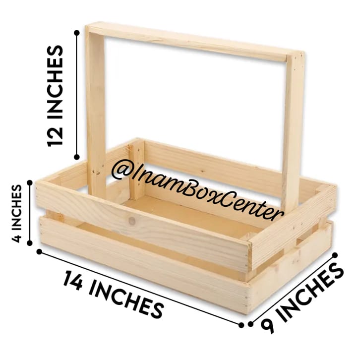 Wooden Basket | 5 Pcs Set | For | Home Decoration | Weddings, Engagments, Shadi, Nikkah, Mendhi | Party Supplies, Gifts, Indoor & Outdoor Festival & Events |
